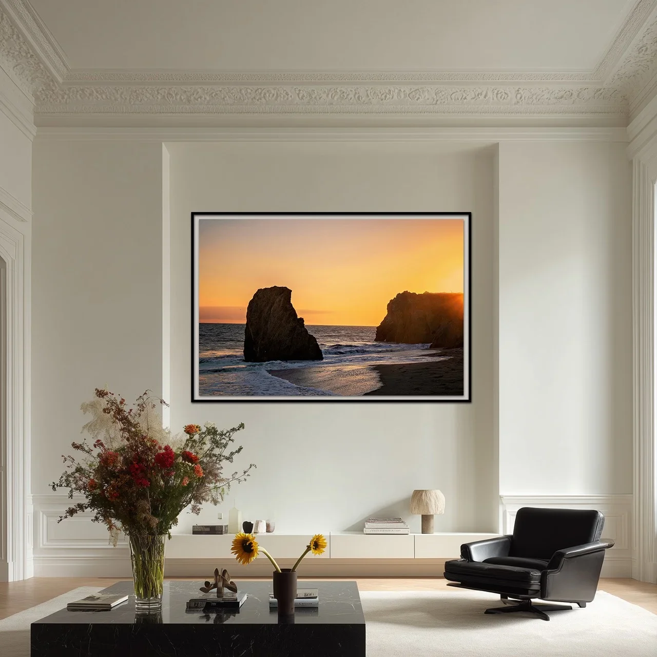 Sunset Sea Stack Room