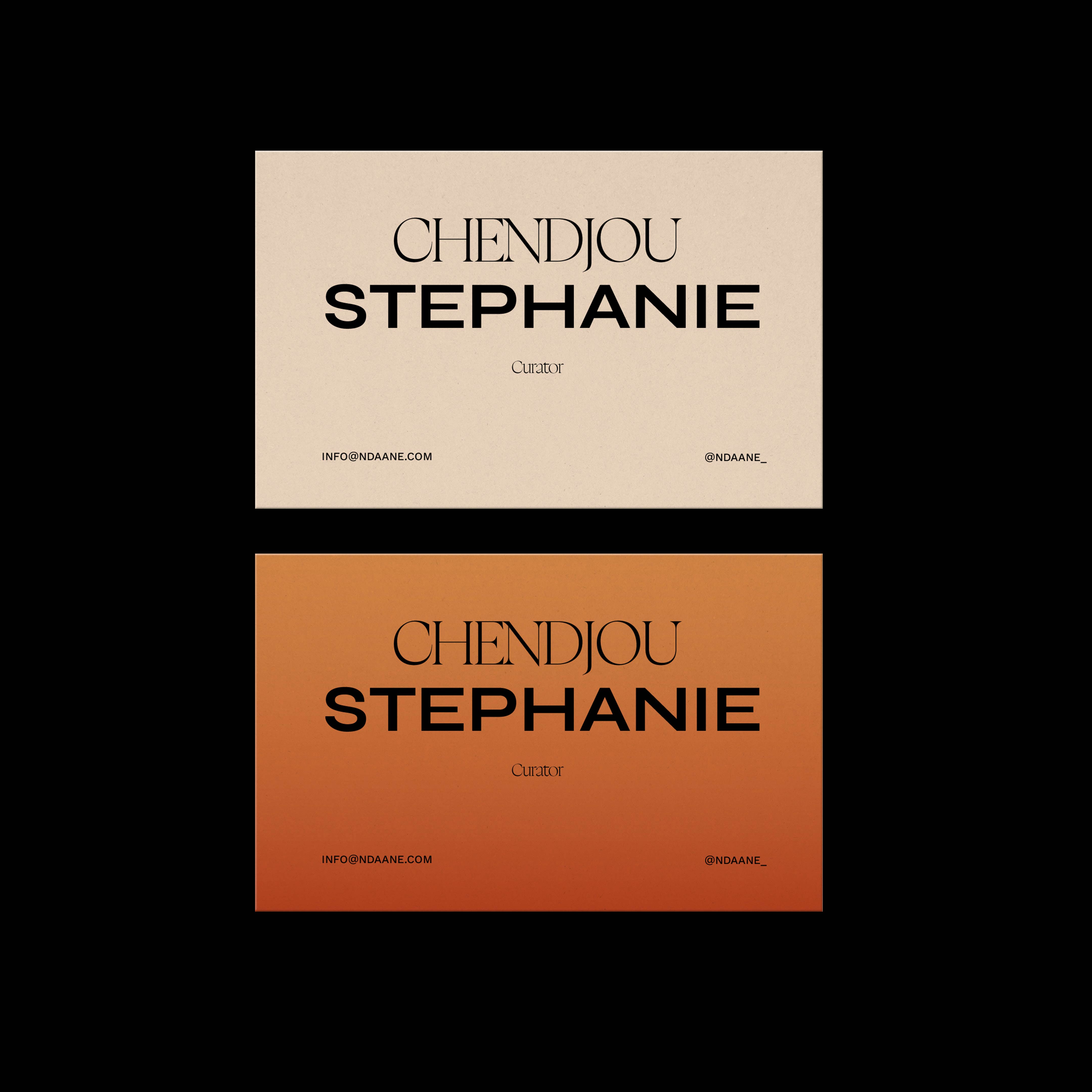 Two business cards